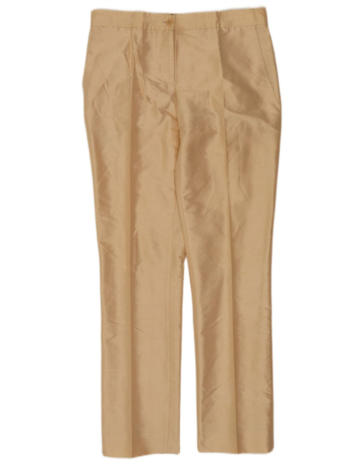 Aspesi Womens Slim Chino Trousers IT 42 Medium W30 L29 Beige Silk