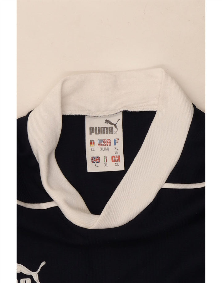 Puma Mens T-Shirt Top XL Navy Blue