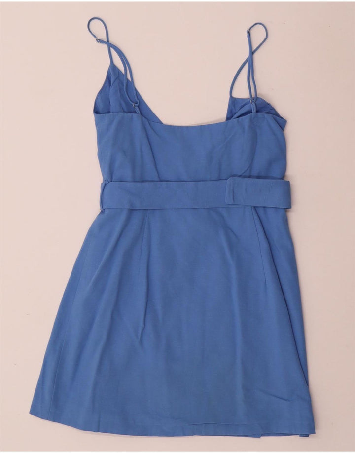 ZARA Womens Slip Dress UK 12 Medium Blue