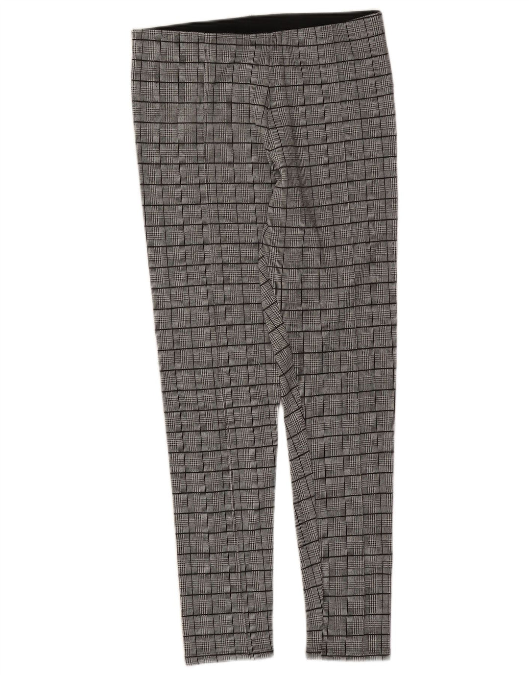 Zara Womens Leggings UK 18 XL  Grey Houndstooth