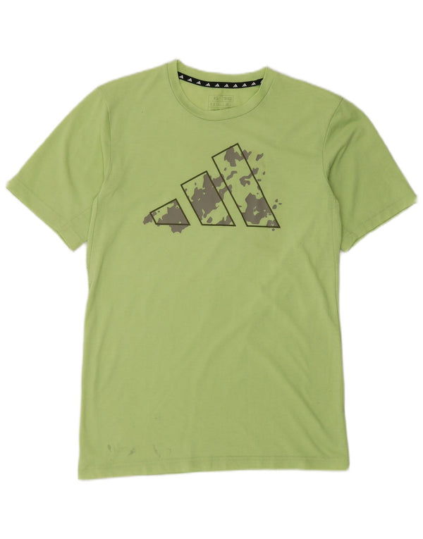 Adidas Mens Aeroready Regular Fit Graphic T-Shirt Top XS Green