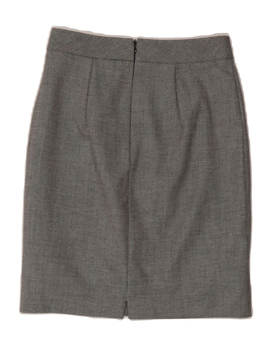 BENETTON Womens Straight Skirt UK 6 XS W26  Grey Polyester Vintage Benetton and Second-Hand Benetton from Messina Hembry 
