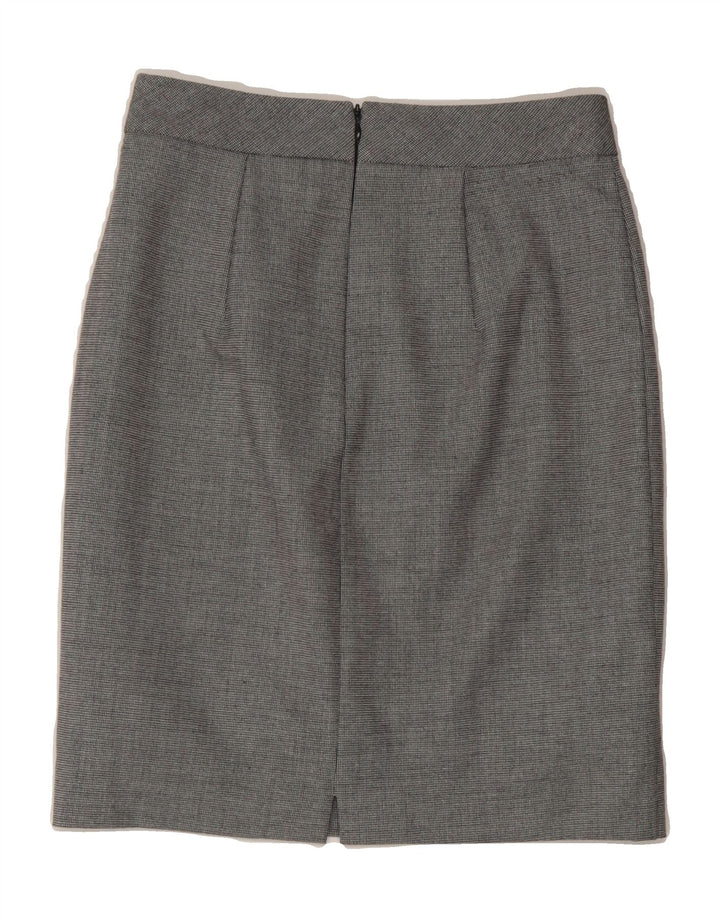 BENETTON Womens Straight Skirt UK 6 XS W26  Grey Polyester Vintage Benetton and Second-Hand Benetton from Messina Hembry 