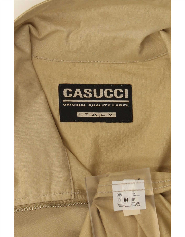Casucci Mens Utility Jacket UK 38 Medium Beige Cotton