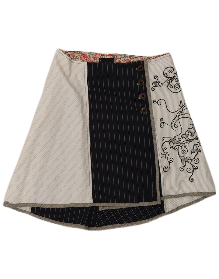 St-Martins Womens Wrap Skirt Small W30 Multicoloured Colourblock