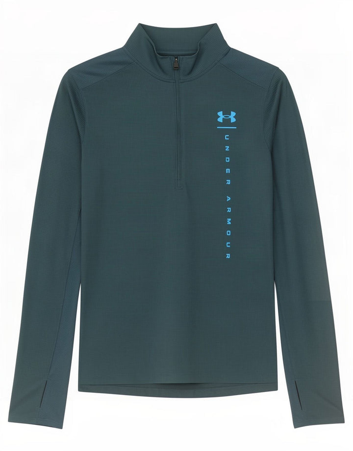 Under Armour Mens Heat Gear Graphic Pullover Tracksuit Top Small Blue