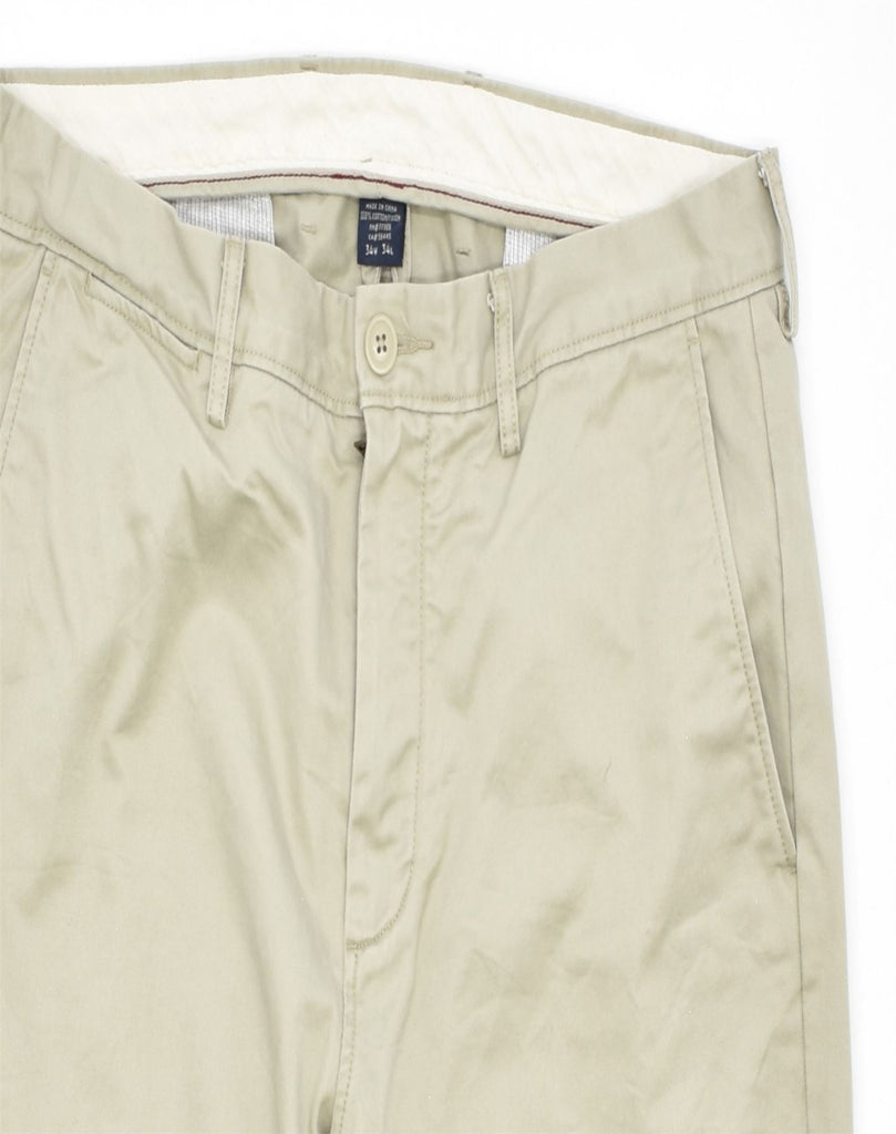 J. CREW Mens Slim Chino Trousers W34 L34 Beige Cotton | Vintage | Thrift | Second-Hand | Used Clothing | Messina Hembry 