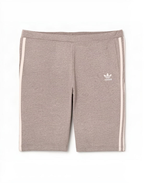 Adidas Womens Sport Shorts UK 14 Medium Grey Cotton