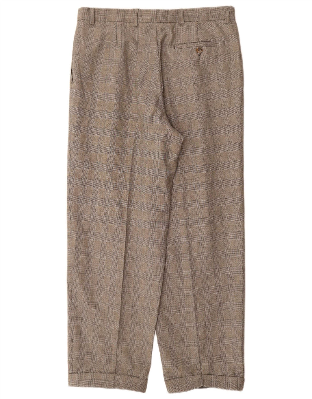 Marks & Spencer Mens St. Michael Pegged Suit Trousers W32 L29 Grey Check