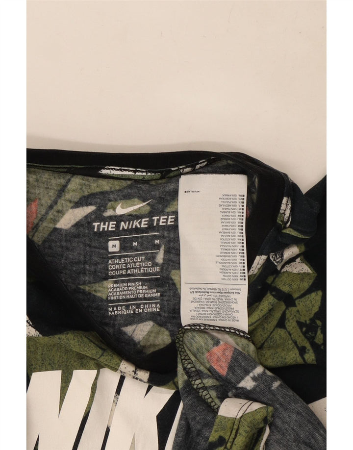 Nike Mens Athletic Cut Graphic T-Shirt Top Medium Multicoloured Geometric