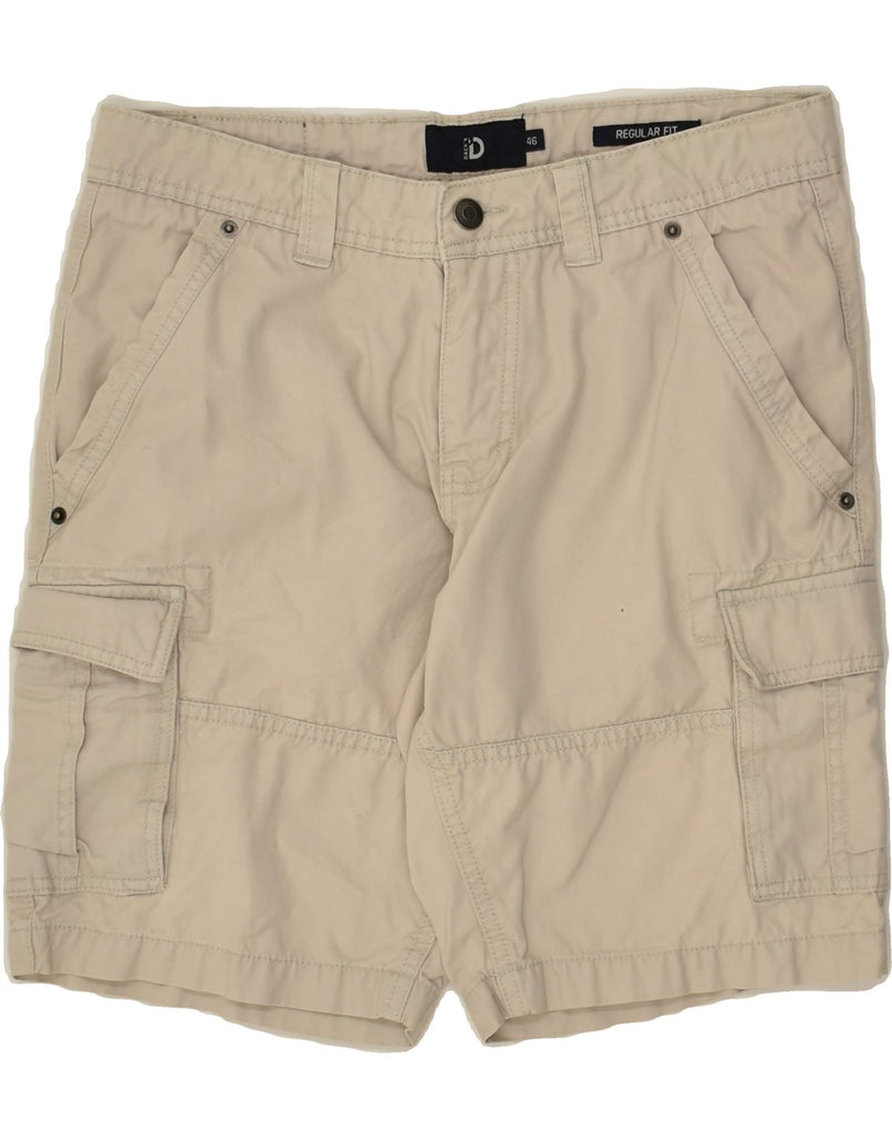 DACK'S Mens Regular Fit Cargo Shorts IT 46 Small W28  Beige Cotton Vintage Dack's and Second-Hand Dack's from Messina Hembry 