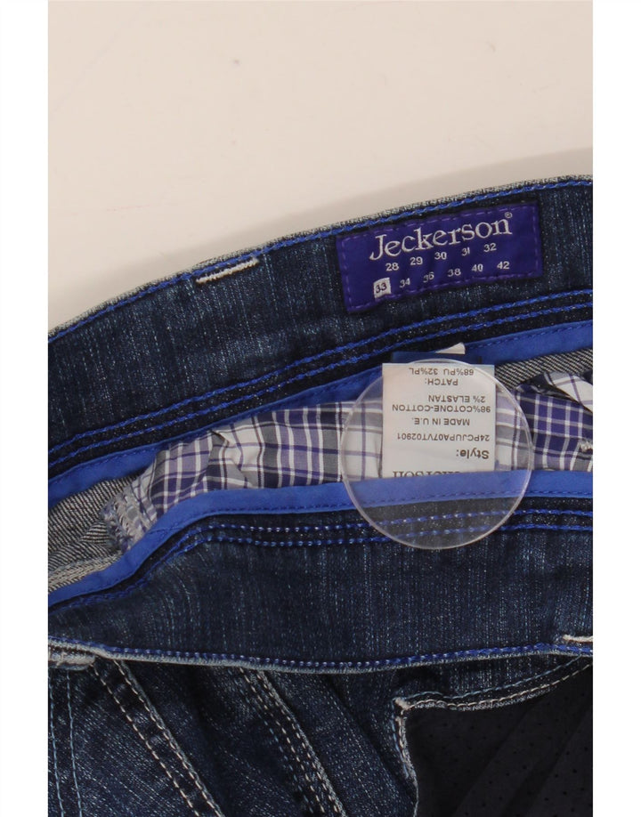 Jeckerson Womens Slim Jeans W33 L31 Blue Cotton