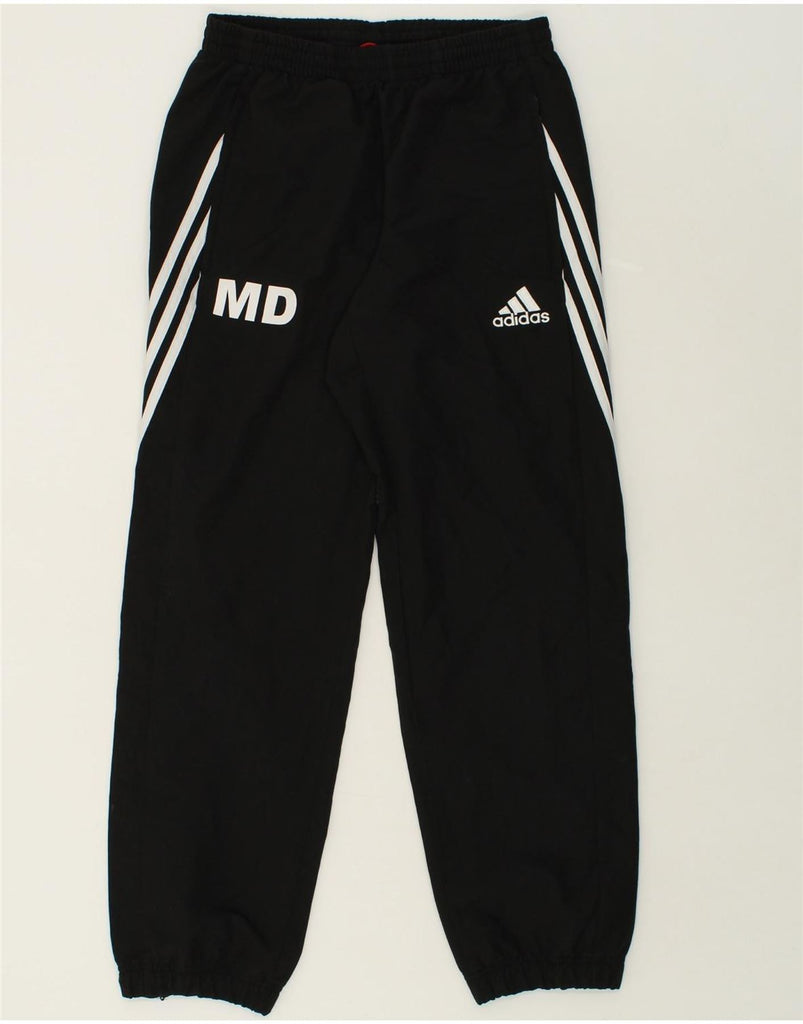 ADIDAS Mens Tracksuit Trousers Small Black Polyester | Vintage Adidas | Thrift | Second-Hand Adidas | Used Clothing | Messina Hembry 