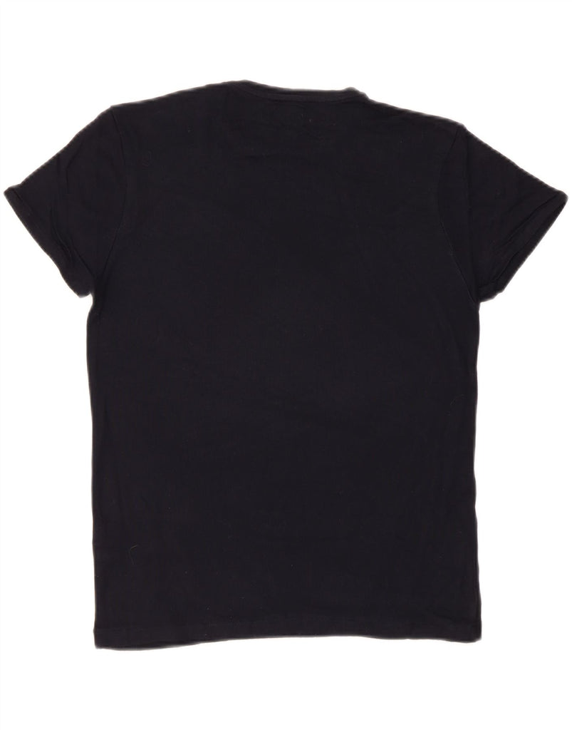 ZARA Womens T-Shirt Top UK 14 Medium Black Viscose Vintage Zara and Second-Hand Zara from Messina Hembry 