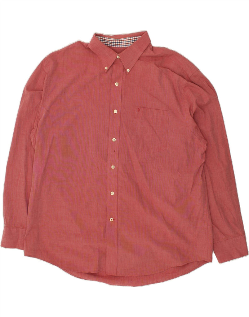 IZOD Mens Shirt XL Red Cotton Vintage Izod and Second-Hand Izod from Messina Hembry 
