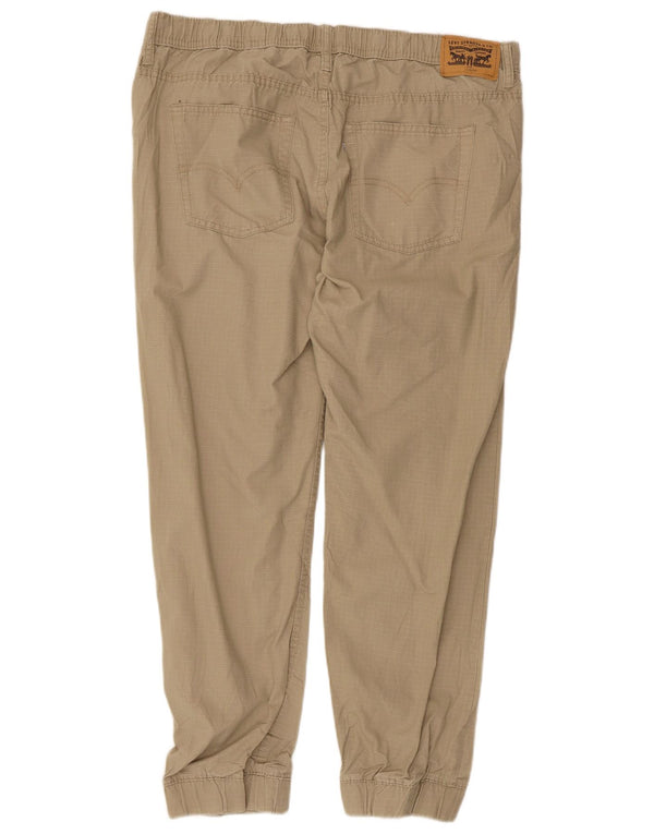 Levi's Boys Husky Joggers Casual Trousers 14-15 Years Large W36 L27 Beige