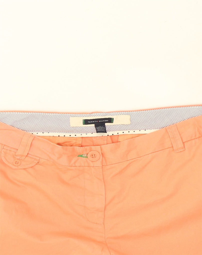 TOMMY HILFIGER Womens Slim Chino Trousers US 12 Large  W34 L31  Orange | Vintage Tommy Hilfiger | Thrift | Second-Hand Tommy Hilfiger | Used Clothing | Messina Hembry 