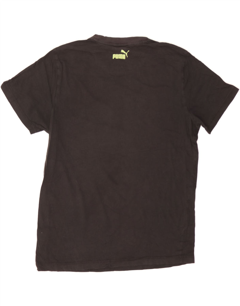 PUMA Mens Graphic T-Shirt Top Medium Black Cotton Vintage Puma and Second-Hand Puma from Messina Hembry 