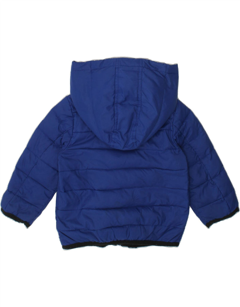 ARMANI BABY Baby Boys Hooded Padded Jacket 9-12 Months Blue Polyamide | Vintage Armani Baby | Thrift | Second-Hand Armani Baby | Used Clothing | Messina Hembry 