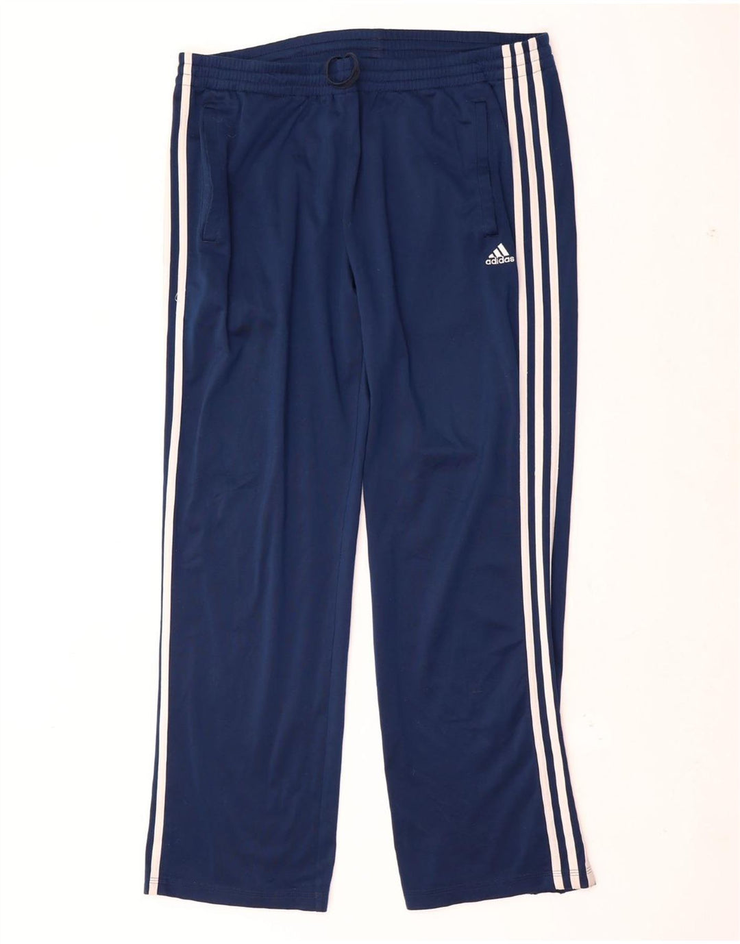 Adidas Mens Tracksuit Trousers Large Navy Blue Polyester