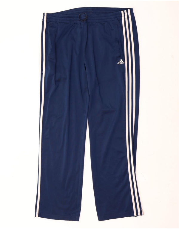 Adidas Mens Tracksuit Trousers Large Navy Blue Polyester