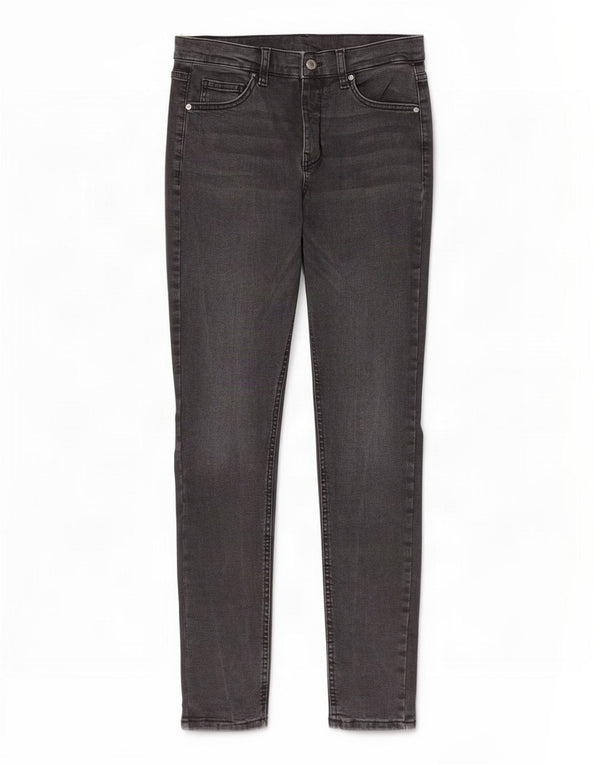 Topshop Womens Skinny Jeans W28 L28 Grey Cotton
