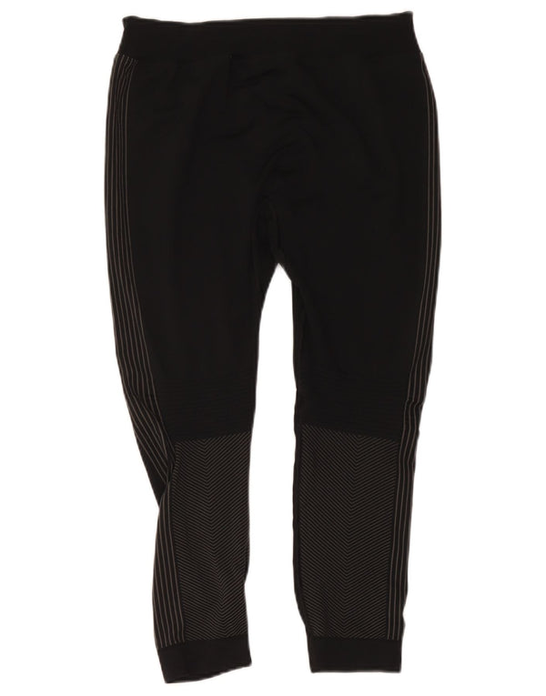 Nike Womens Dri Fit Capri Tracksuit Trousers Joggers UK 14 Medium Black