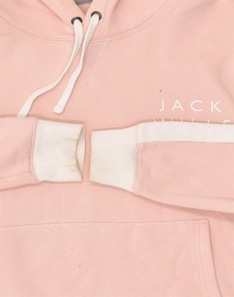 JACK WILLS Womens Hoodie Jumper UK 18 XL Pink Cotton | Vintage Jack Wills | Thrift | Second-Hand Jack Wills | Used Clothing | Messina Hembry 