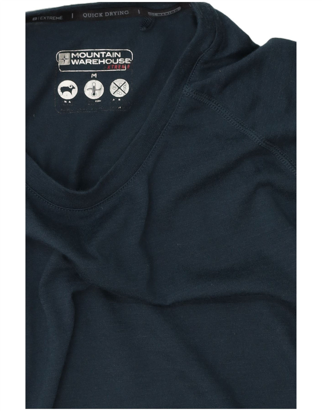 Mountain Warehouse Mens T-Shirt Top Medium Navy Blue Polyester