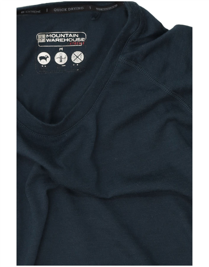 Mountain Warehouse Mens T-Shirt Top Medium Navy Blue Polyester