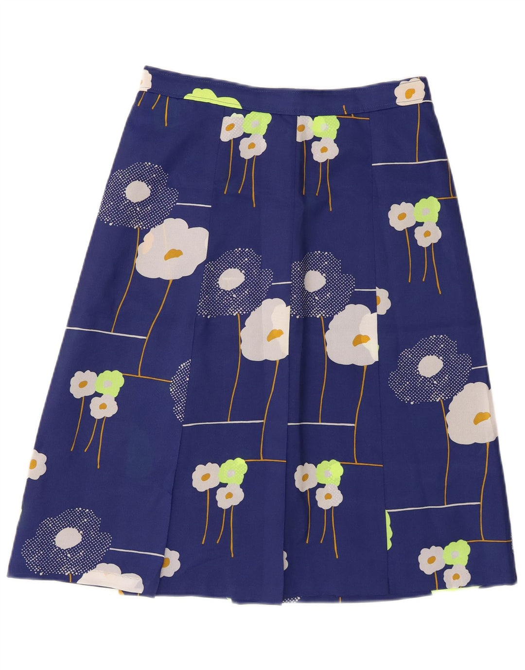 Vintage Womens A-Line Skirt  W28 Medium Blue Floral
