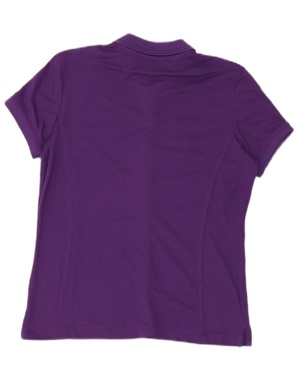Champion Womens Easy Fit Short Sleeve Shirt Blouse UK 16 Large Purple