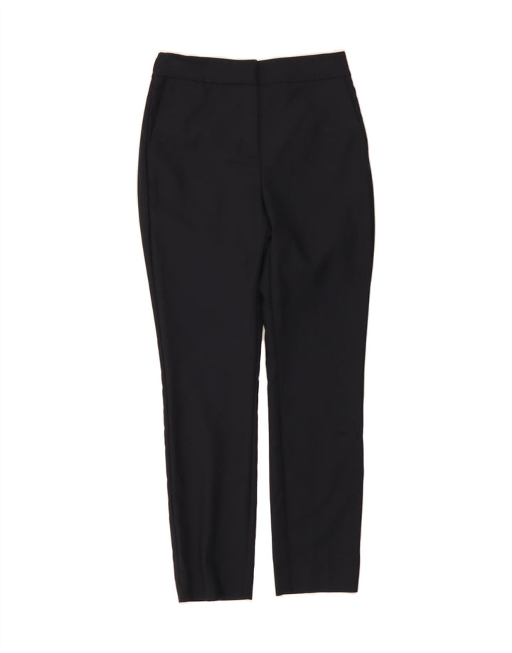 ZARA Womens Slim Chino Trousers Small W27 L27 Navy Blue Vintage Zara and Second-Hand Zara from Messina Hembry 