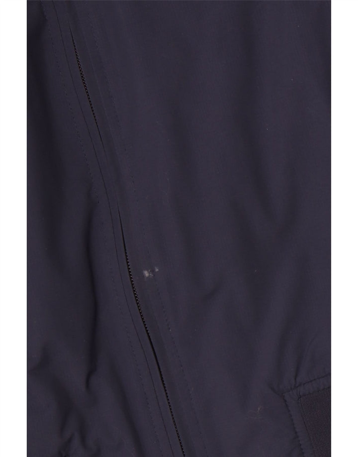 FRED PERRY Mens Bomber Jacket UK 38 Medium Navy Blue Polyamide