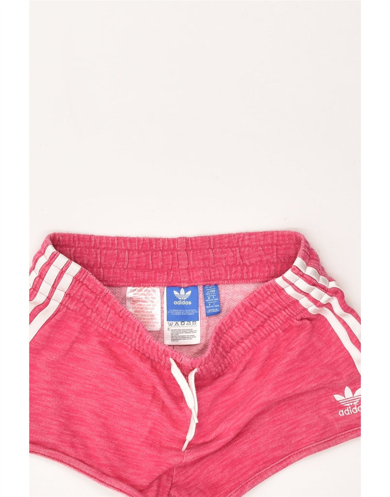 ADIDAS Girls Sport Shorts 13-14 Years Pink Cotton | Vintage Adidas | Thrift | Second-Hand Adidas | Used Clothing | Messina Hembry 