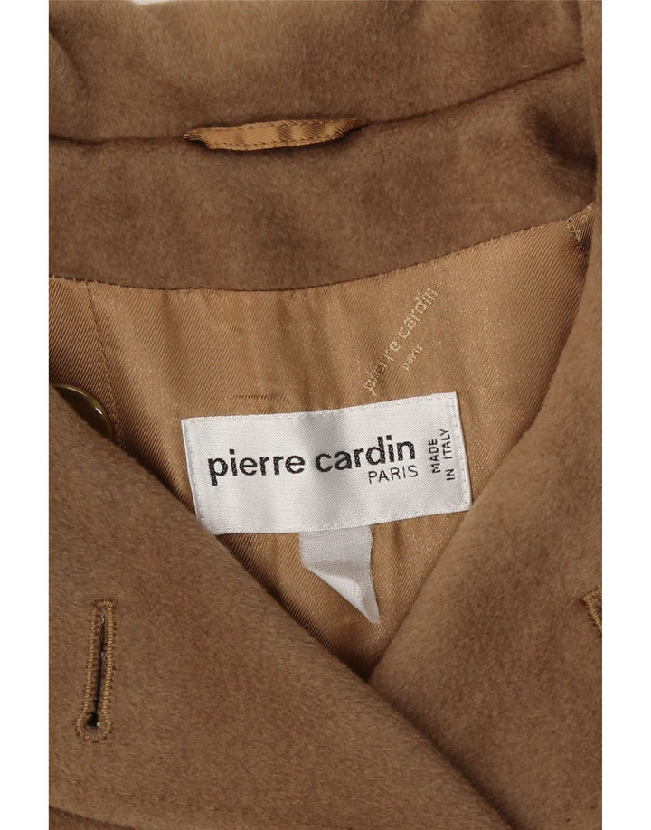 Pierre Cardin Womens Double Breasted Coat UK 14 Large Brown