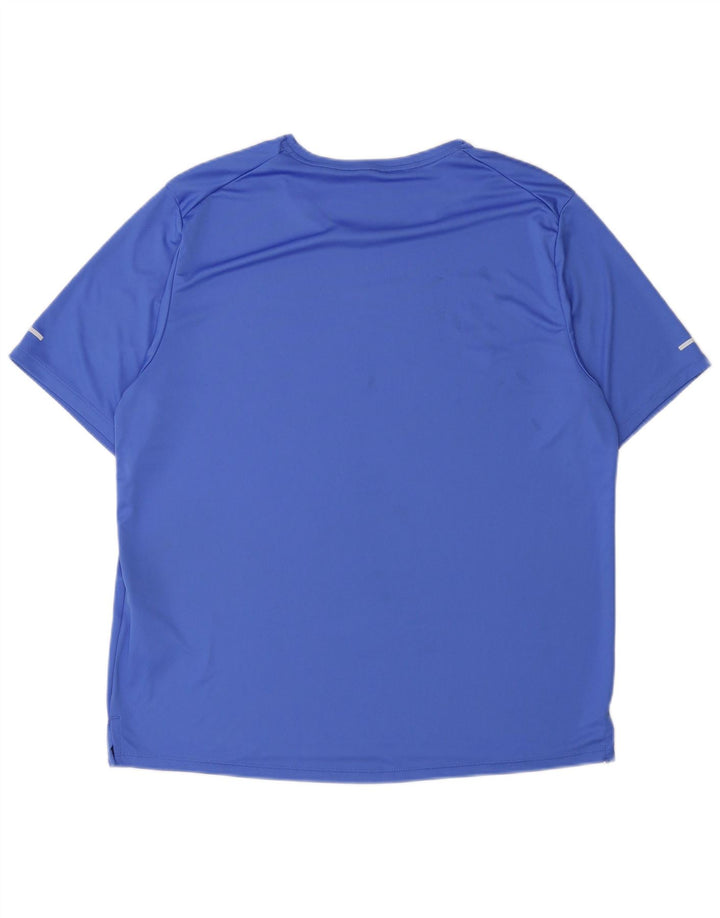 Nike Mens Dri Fit Graphic T-Shirt Top Large Blue Polyester