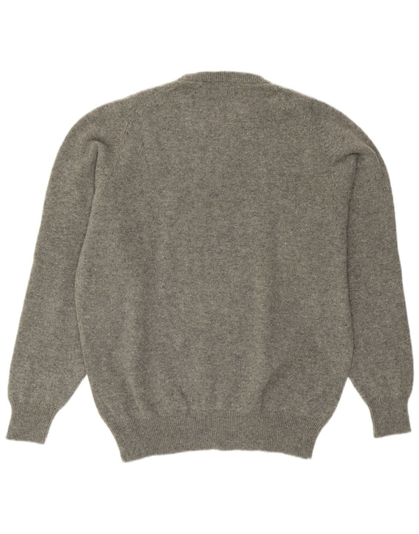 Kappa Mens Crew Neck Jumper Sweater XL Grey Wool