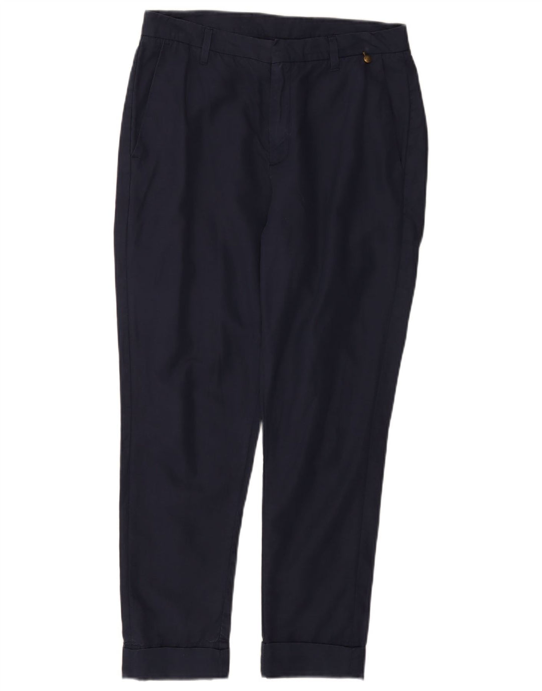 Woolrich Womens Slim Chino Trousers W27 L26 Navy Blue Cotton