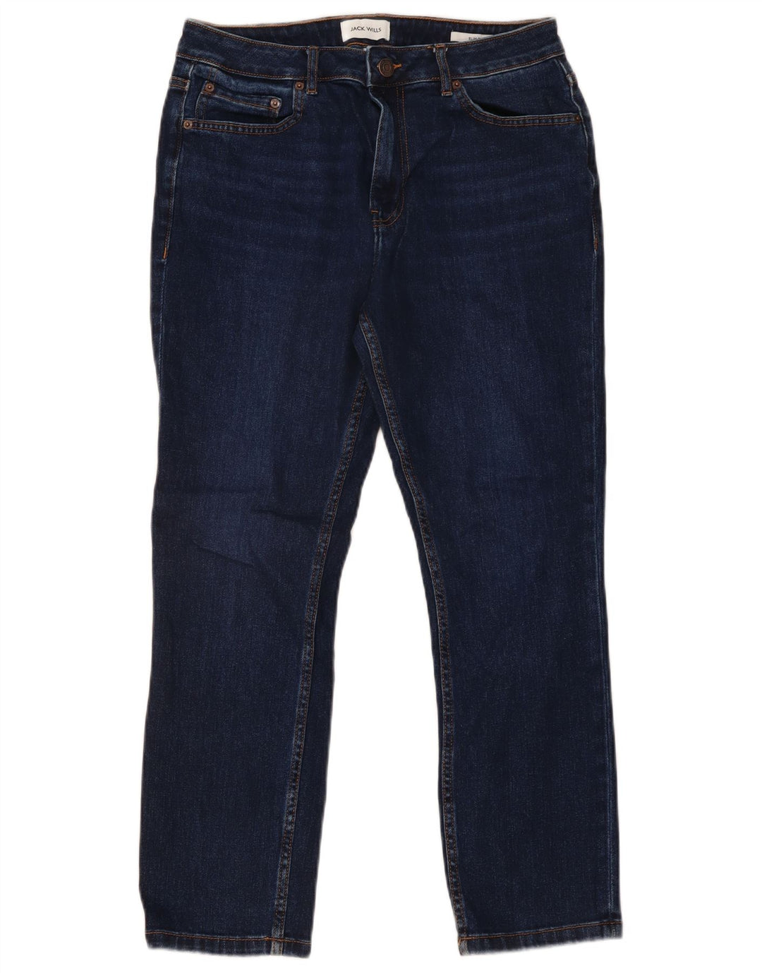 Jack Wills Mens Straight Jeans W32 L27 Navy Blue Cotton