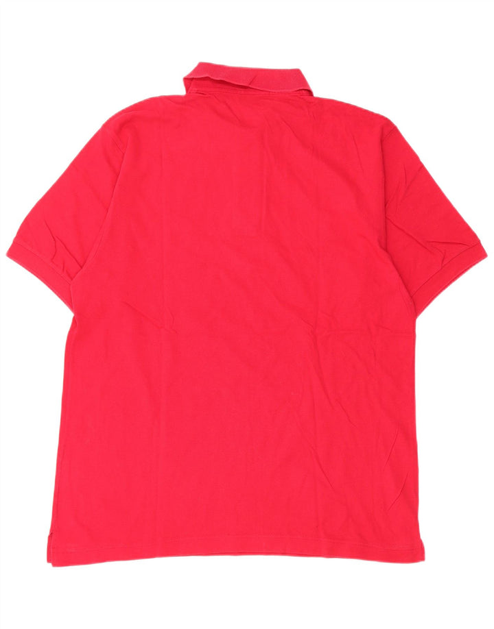 Sergio Tacchini Mens Polo Shirt IT 48 Medium Pink Cotton