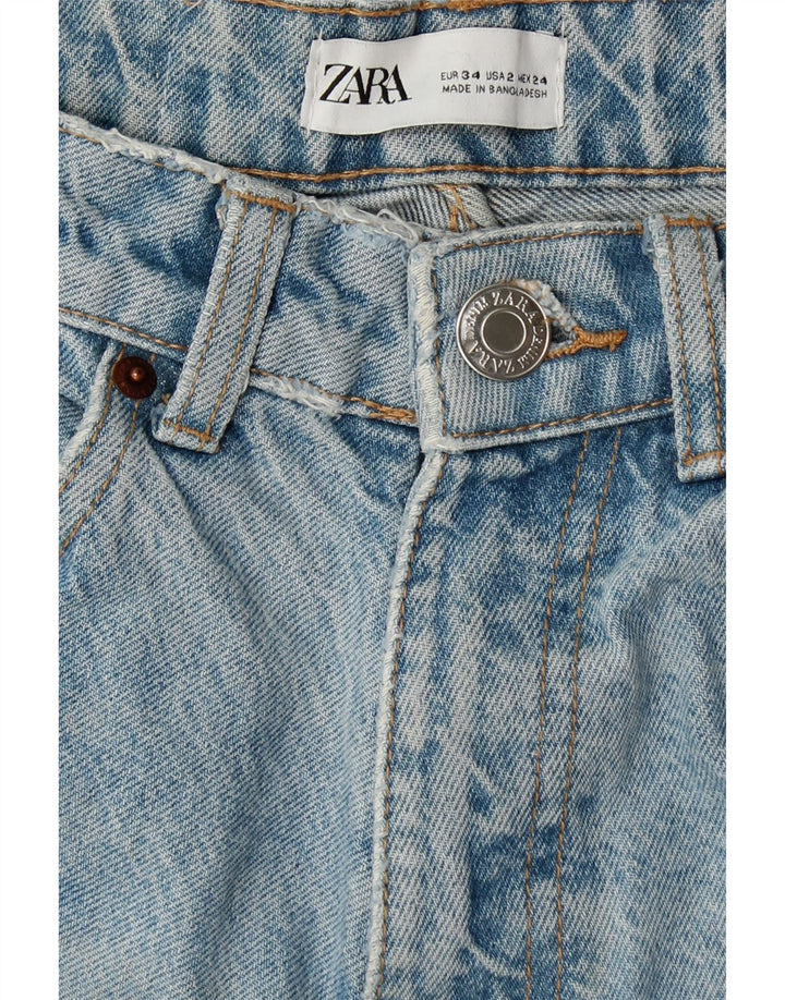 ZARA Womens Straight Jeans EU 34 2XS W24 L26 Blue Vintage Zara and Second-Hand Zara from Messina Hembry 
