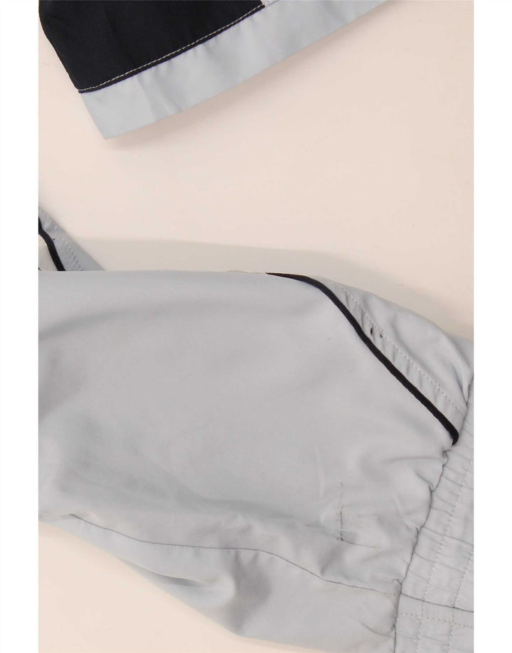 Adidas Mens Tracksuit Top Jacket Medium Blue Colourblock Polyester