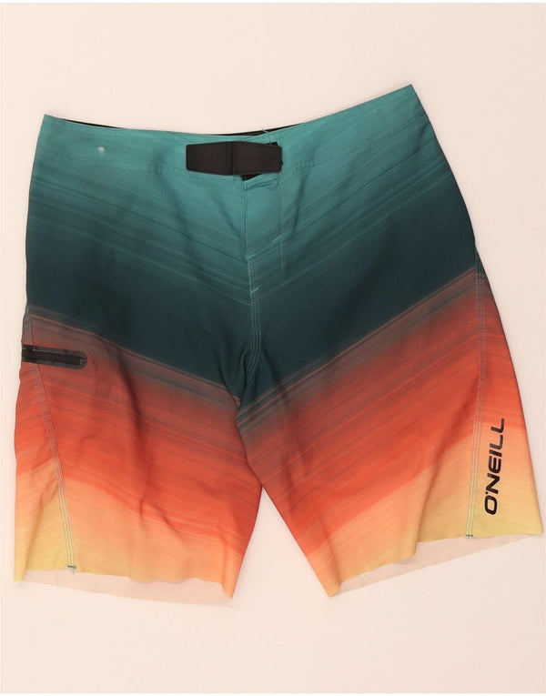 O'Neill Mens Swimming Shorts Medium  Multicoloured Colourblock Polyester