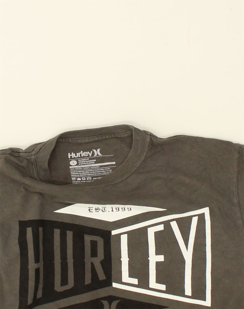 HURLEY Mens Classic Fit Graphic T-Shirt Top Small Grey Cotton | Vintage Hurley | Thrift | Second-Hand Hurley | Used Clothing | Messina Hembry 