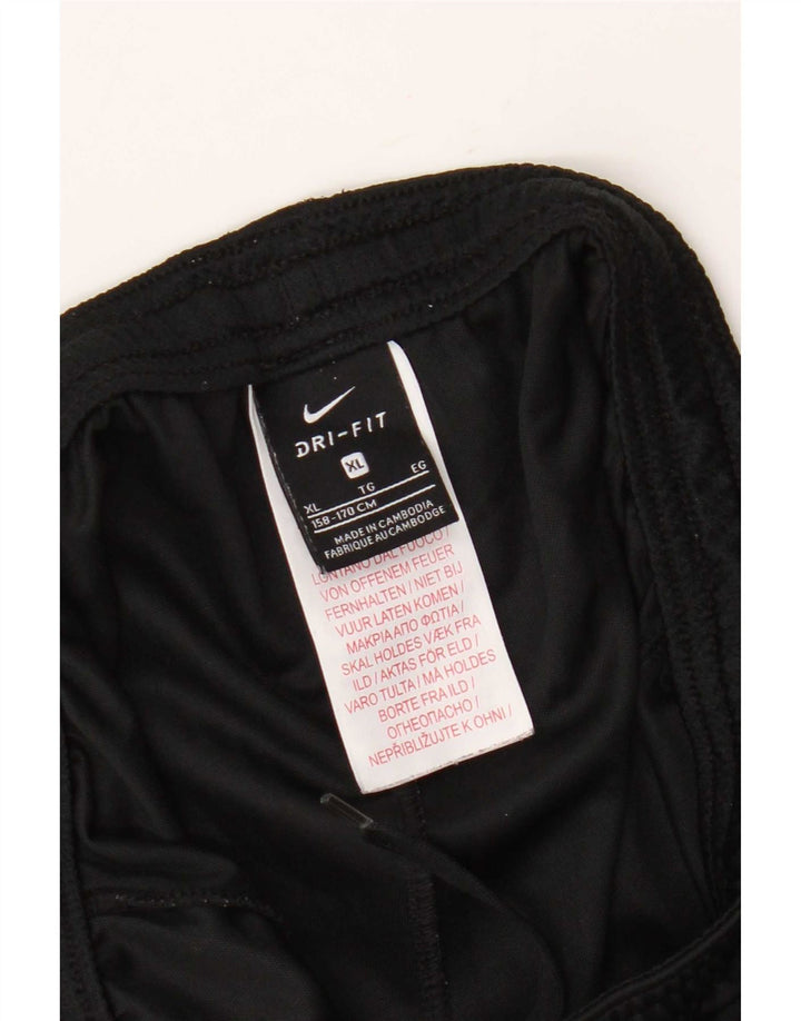 Nike Boys Dri Fit Sport Shorts 13-14 Years XL Black Polyester