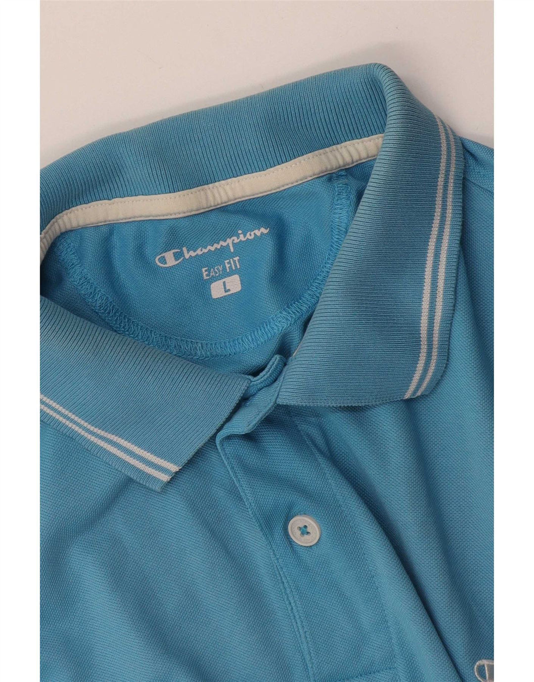 Champion Mens Easy Fit Polo Shirt Large Blue