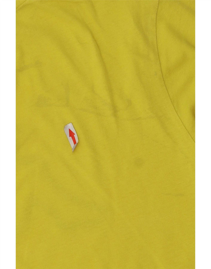 Kappa Mens Graphic T-Shirt Top Medium Yellow