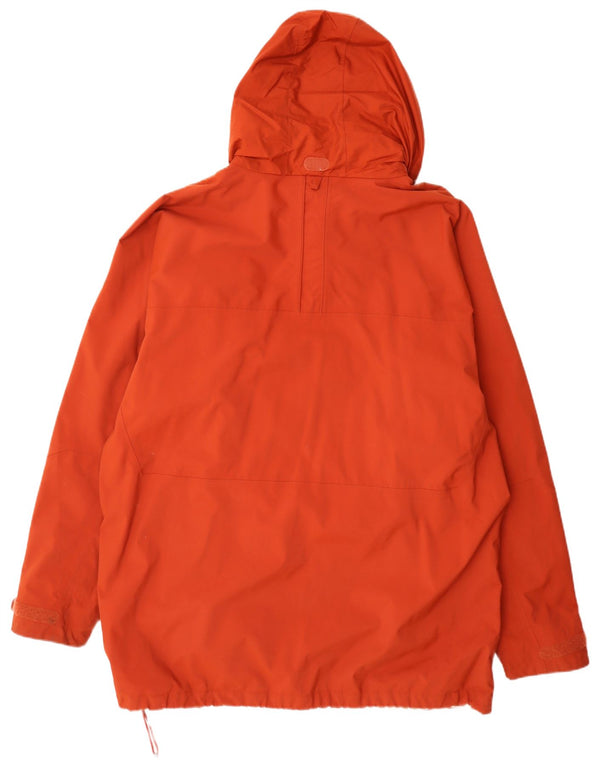 Helly Hansen Mens Hooded Rain Jacket UK 44 2XL Orange Nylon