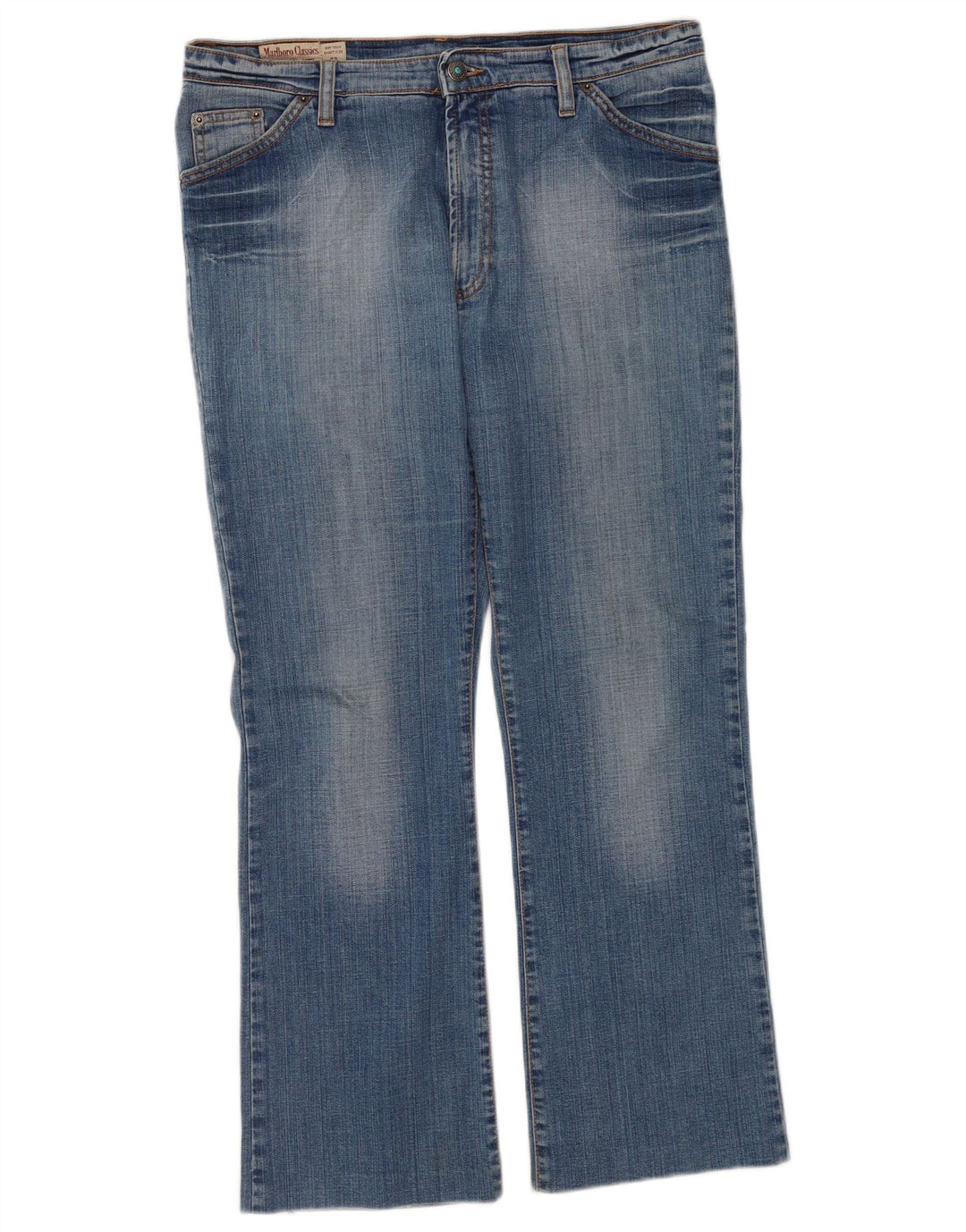 Marlboro Classics Womens Straight Jeans W33 L28 Blue Cotton